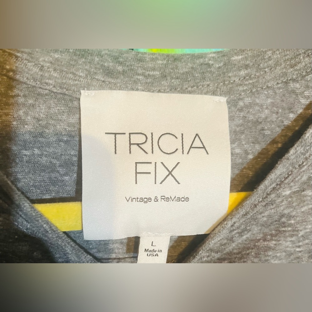 Tricia Fix x Free People Charm Tee in Heather Gray - Picture 3 of 7